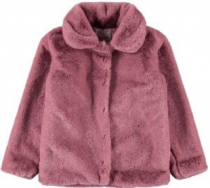 NKFMONA FAUX FUR JACKET DUSTY ROSE