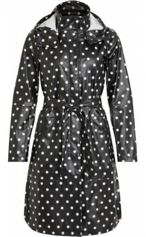 OBJBIEL RAINCOAT BLACK DOT BLACK DOT
