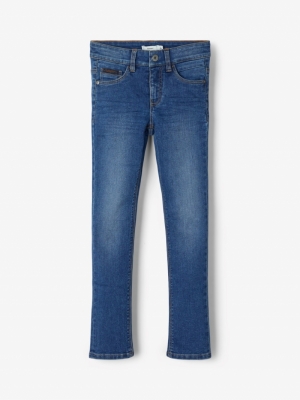 NKMTHEO DNMTACARL PANT MEDIUM BLUE DEN
