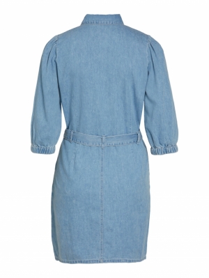 OBJNORMA DENIM DRESS LIGHT BLUE DENI