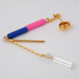 Topping Long Crystal 1 Pcs gold plated