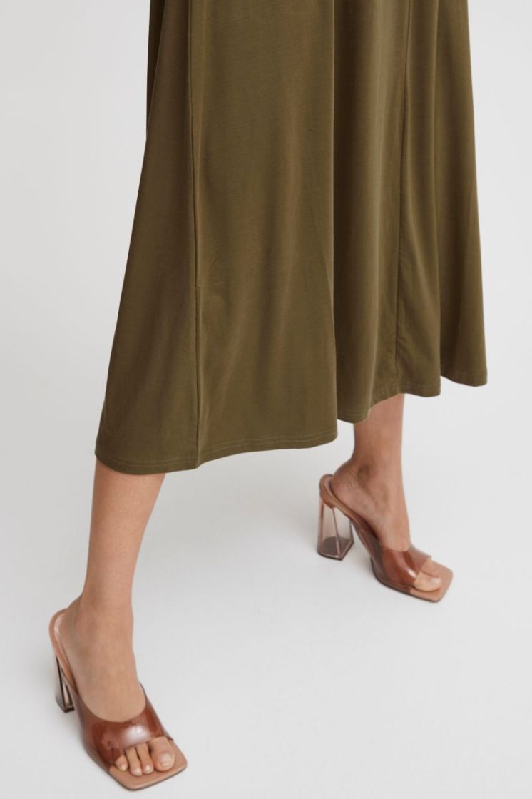 BYREXIMA SS DRESS BURNT OLIVE