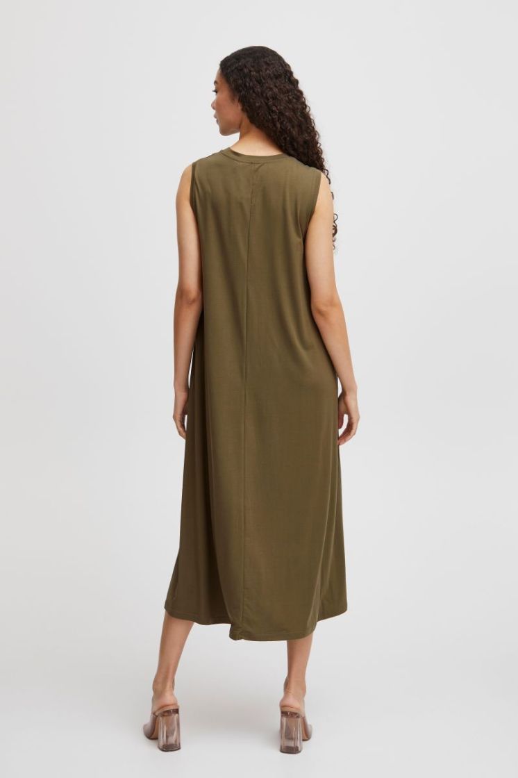 BYREXIMA SS DRESS BURNT OLIVE