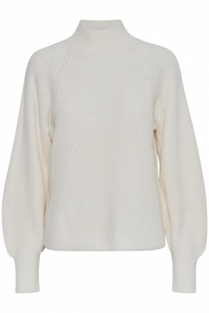 BYOTINKA HIGH NECK JUMPER OFF WHITE