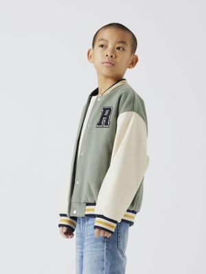 NKMOMBY BOMBER JACKET AGAVE GREEN