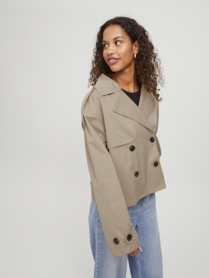 JXCARLIE SHORT TRENCHCOAT TWILL