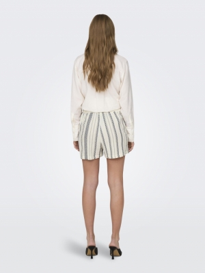 JDYTHEIS JACQUARD SHORTS TAPIOCA  