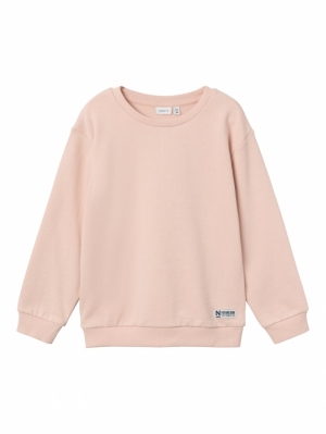 NKMFLUSSER LS SWEAT UNB PEACHY KEEN