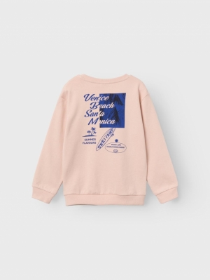 NKMFLUSSER LS SWEAT UNB PEACHY KEEN