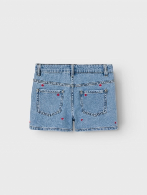 NKFBELLA REG DNM SHORTS NOOS LIGHT BLUE DENI