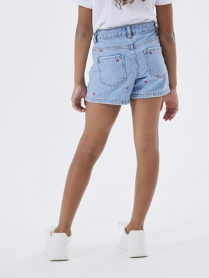 NKFBELLA REG DNM SHORTS NOOS LIGHT BLUE DENI