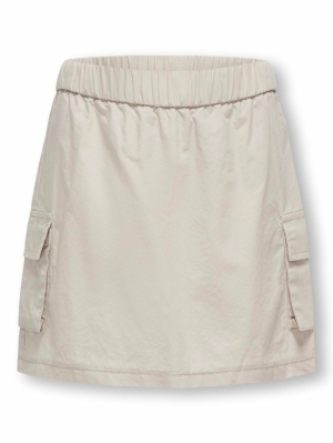 KOGFRANCHES SHORT CARGO SKIRT PUMICE STONE  