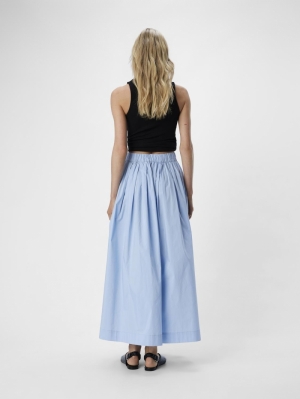 OBJPAIGE HW SKIRT BRUNNERA BLUE