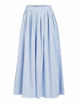 OBJPAIGE HW SKIRT BRUNNERA BLUE