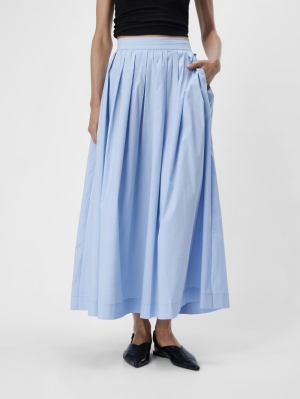 OBJPAIGE HW SKIRT BRUNNERA BLUE