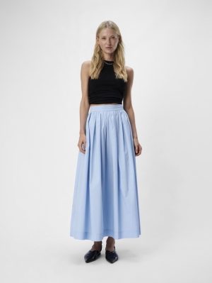 OBJPAIGE HW SKIRT BRUNNERA BLUE