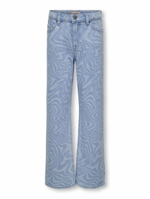 KOGCAMILLE WIDE LAZER PANT LIGHT BLUE DENI