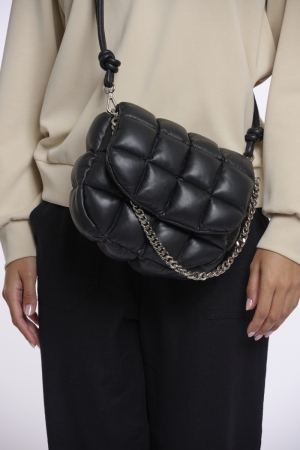 PADDED CROSSBODY BLACK