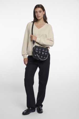 PADDED CROSSBODY BLACK