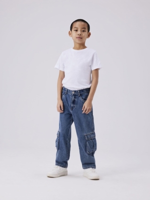 NKMRYAN ST CARGO JEANS NOOS MEDIUM BLUE DEN