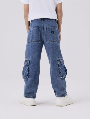 NKMRYAN ST CARGO JEANS NOOS MEDIUM BLUE DEN