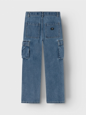 NKMRYAN ST CARGO JEANS NOOS MEDIUM BLUE DEN