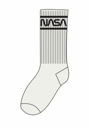 NKMAFSA NASA SPORTS SOCK NAS WHITE