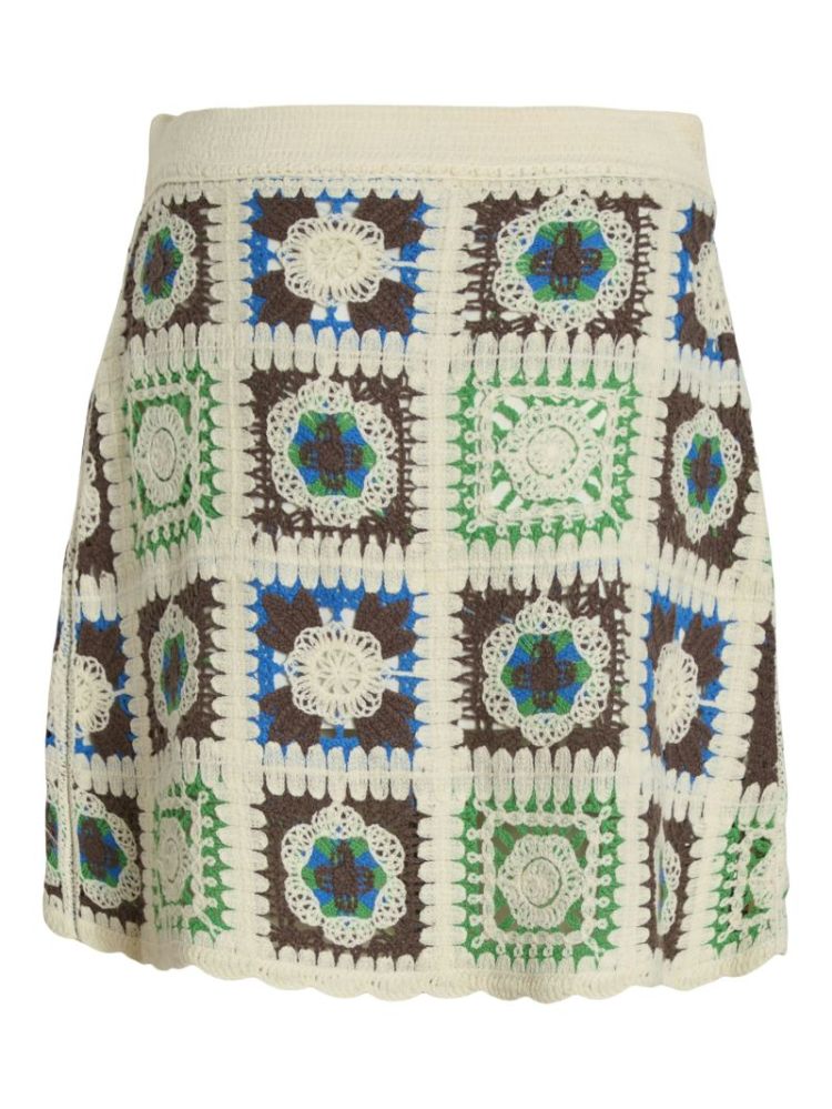 VIZUZI SHORT CROCHET SKIRT BIRCH