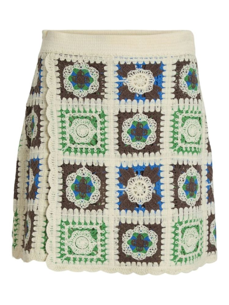 VIZUZI SHORT CROCHET SKIRT BIRCH