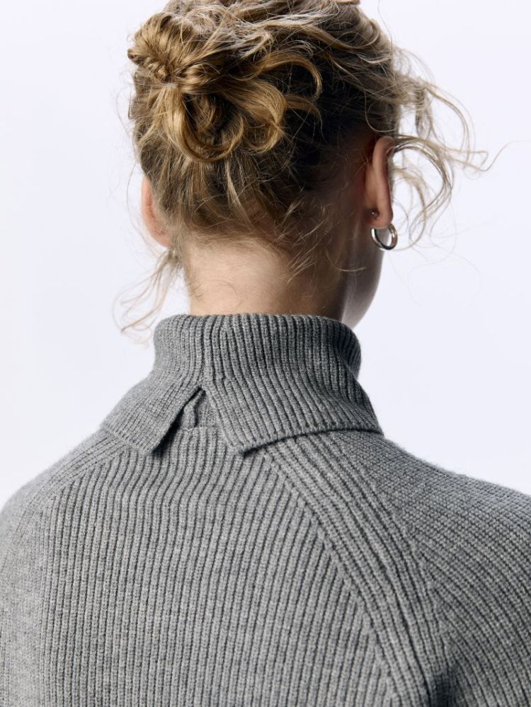 OBJVIOLA LS LO ROLLNECK NOOS MEDIUM GREY MEL