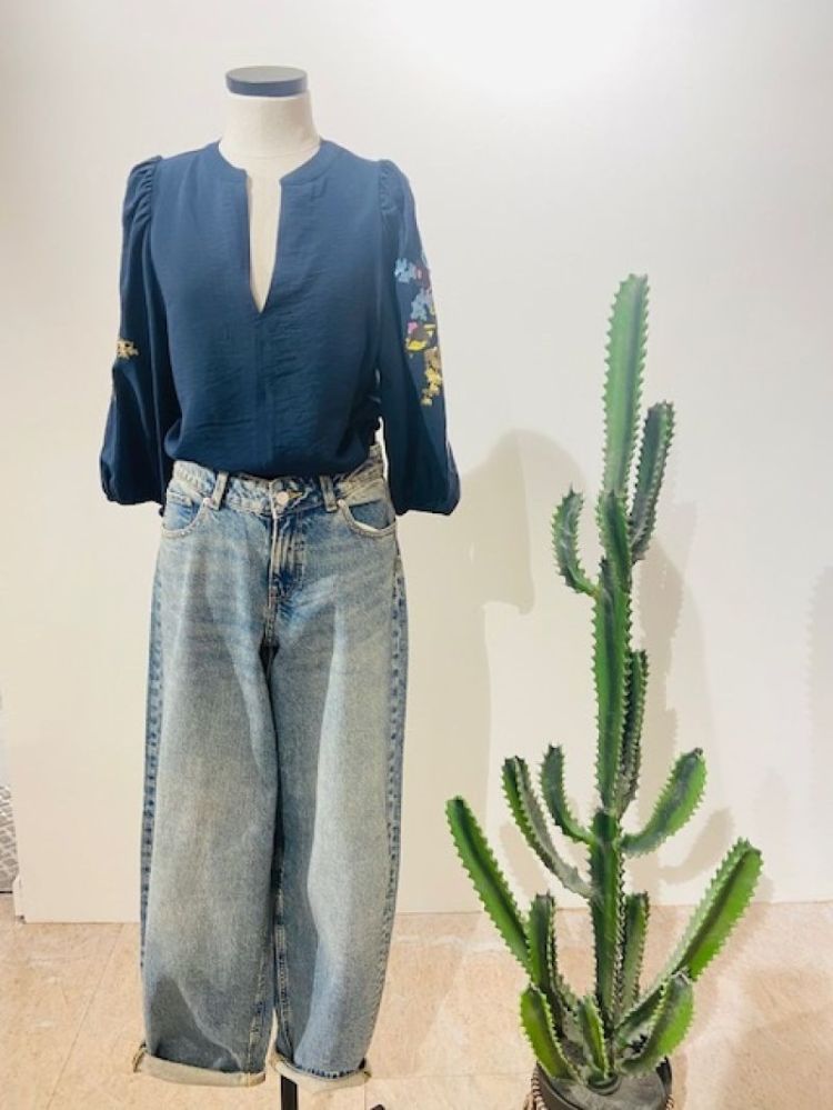 JXFUJI BARREL MW JEANS NOOS MEDIUM BLUE DEN