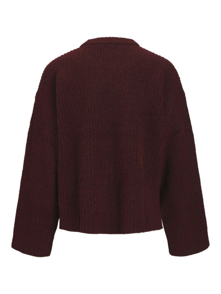 JXSIGGA DIVERSE CREW NECK KNT CABERNET