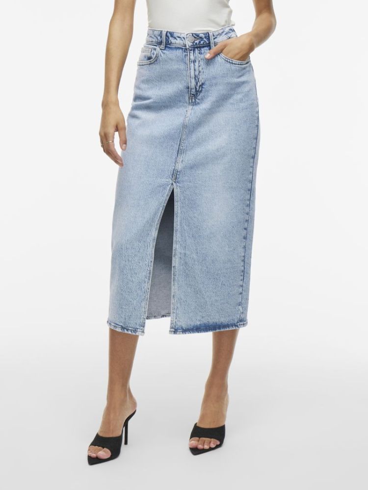 VIJAF HW MIDI DENIM SKIRT NOOS LIGHT BLUE DENI