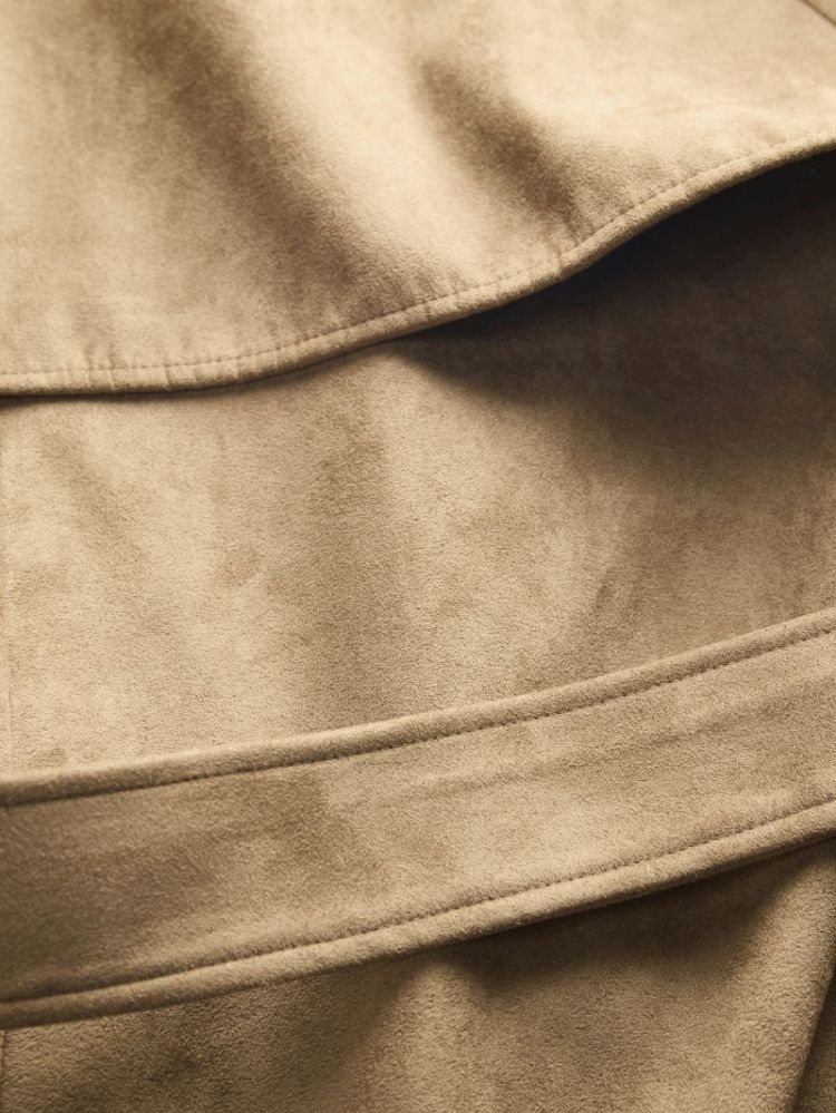 JXLEIA ROSIE LONG TRENCHCOAT COGNAC