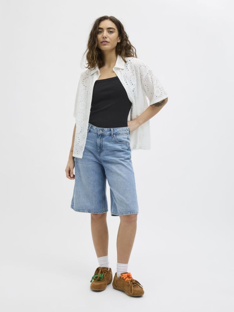 JXFIFI STR SL RIB TOP BLACK