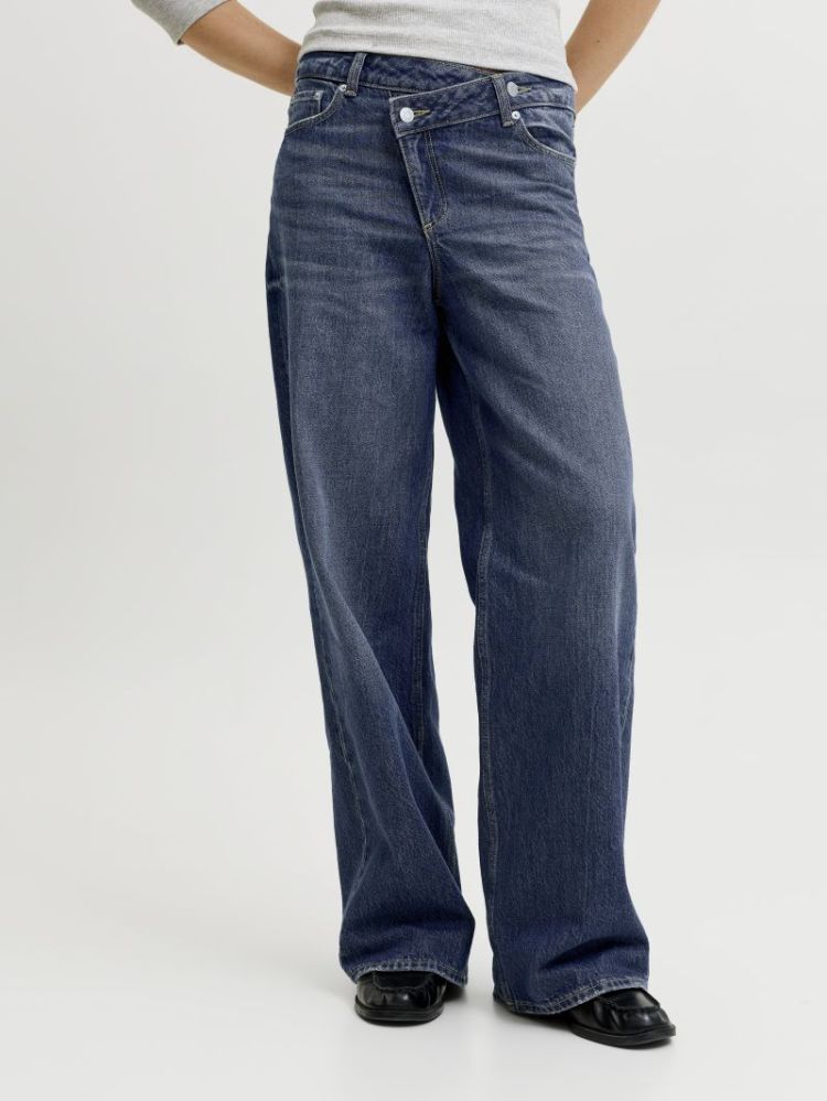 JXTOKYO CATIE WIDE HW DENIM DARK BLUE DENIM