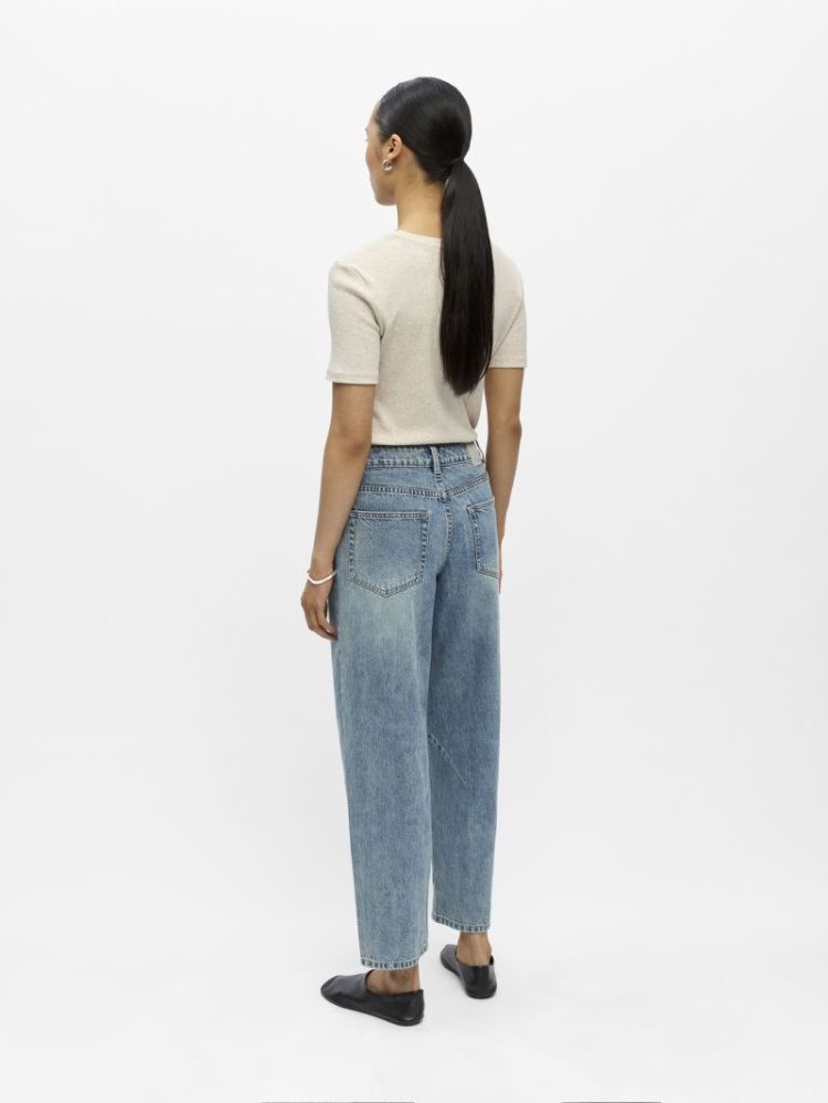 OBJMIU ZOE MW BARREL ANKLE NOO LIGHT BLUE DENI