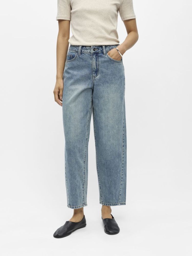 OBJMIU ZOE MW BARREL ANKLE NOO LIGHT BLUE DENI