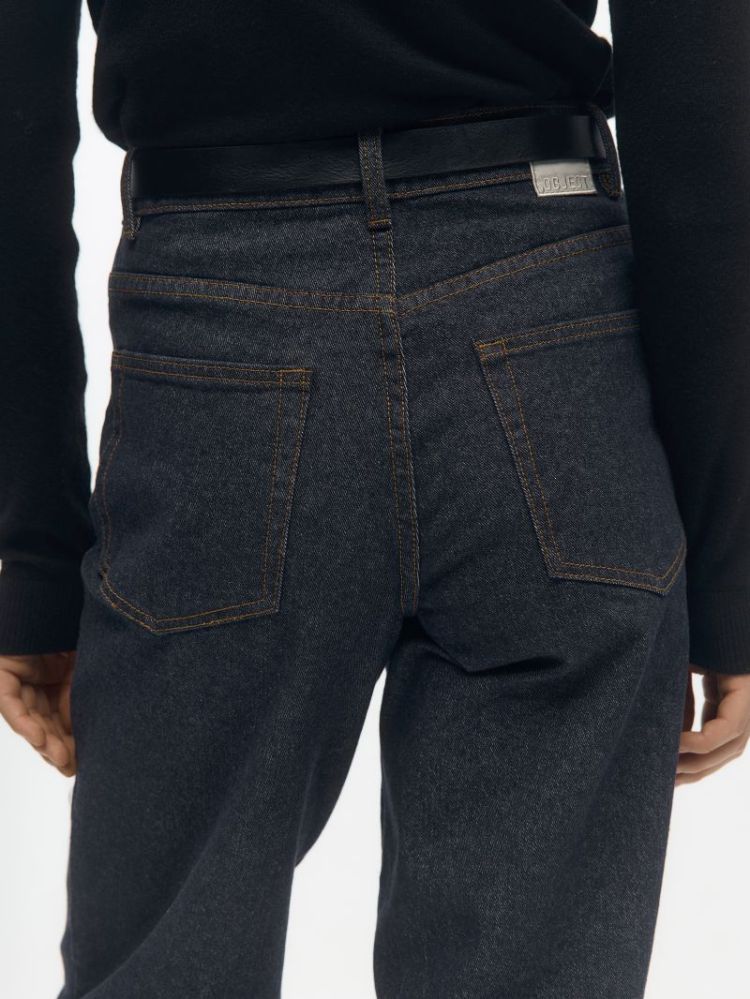 OBJRIO MAE MW WIDE JEANS NOOS DARK BLUE DENIM