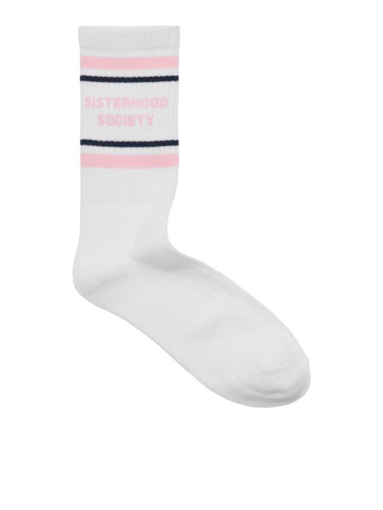 JXBASIC TENNIS PRINT SOCK 3-PA 5079624 White
