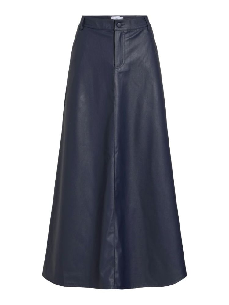 VIANNE RW A-LINE MIDI SKIRT NAVY BLAZER