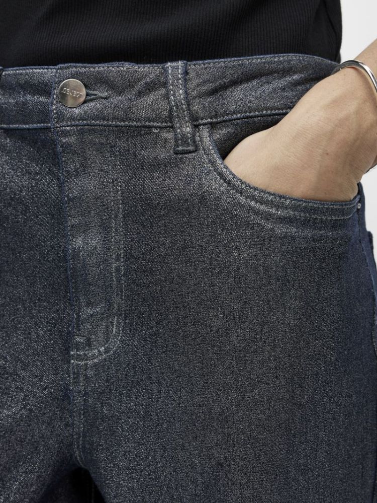 OBJMOJI GLITTER MW SUPER BARRE DARK BLUE DENIM