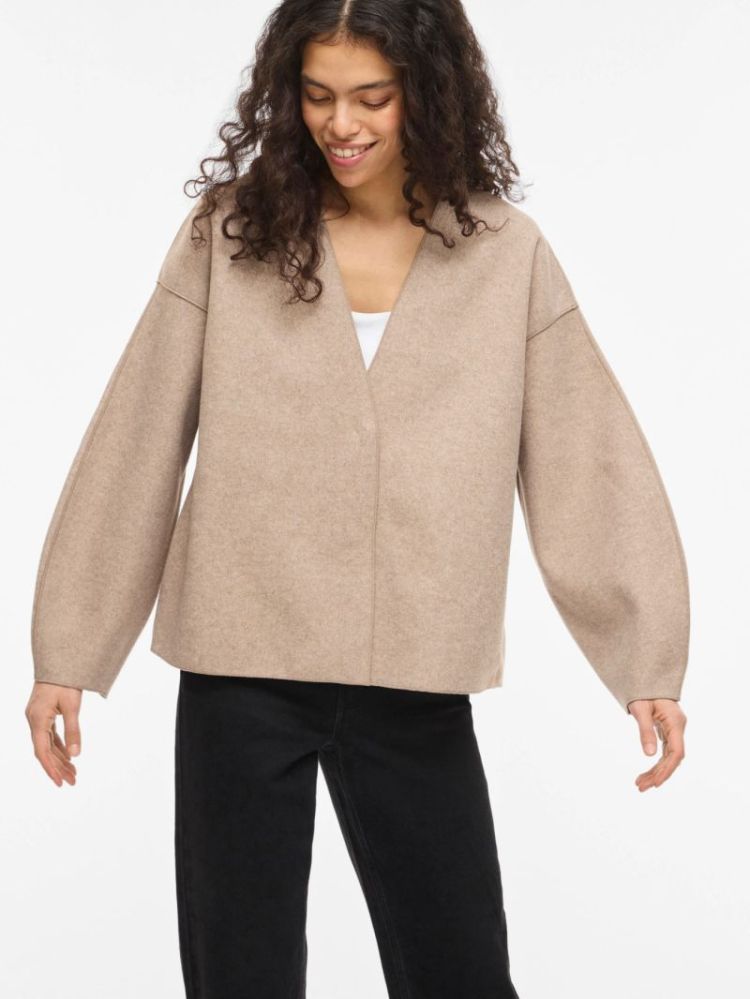 VIJUICE LOOSE JACKET NOOS NATURAL MELANGE