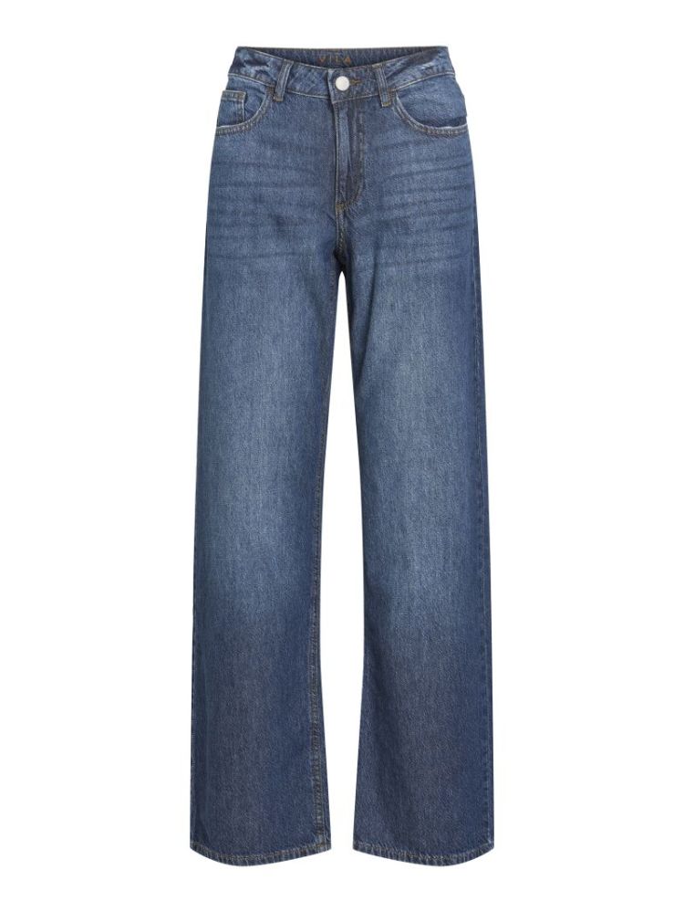 VIPALMA RW WIDE JEANS NOOS DARK BLUE DENIM