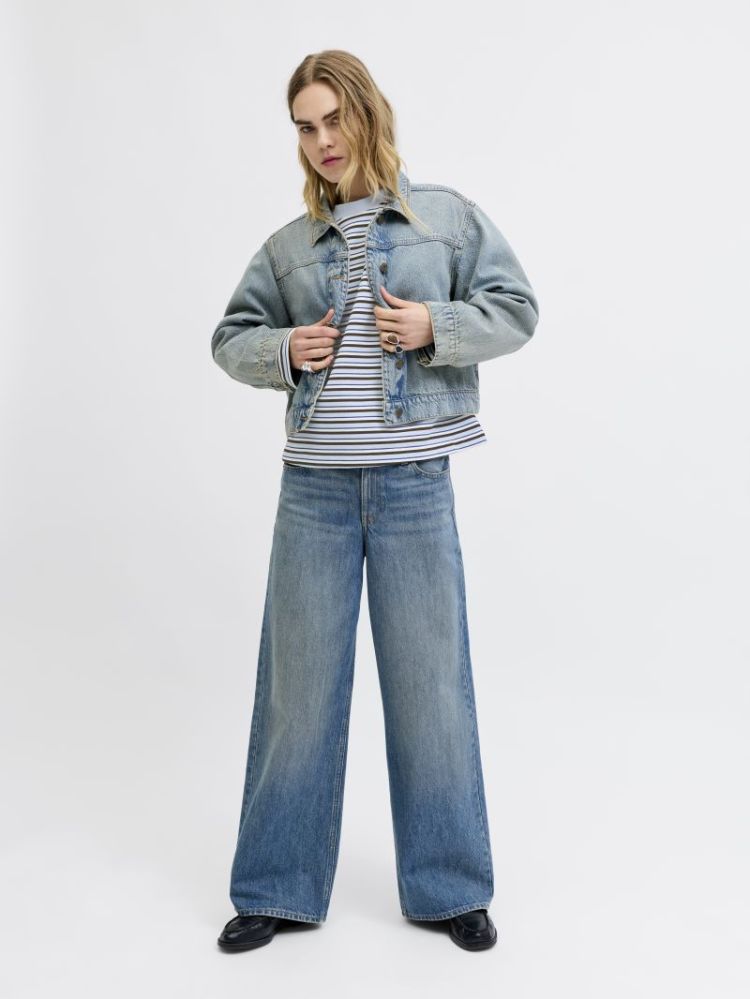 JXEA SOPHIA BOXYSTRIPE CREW SKYWAY/DEMITASS