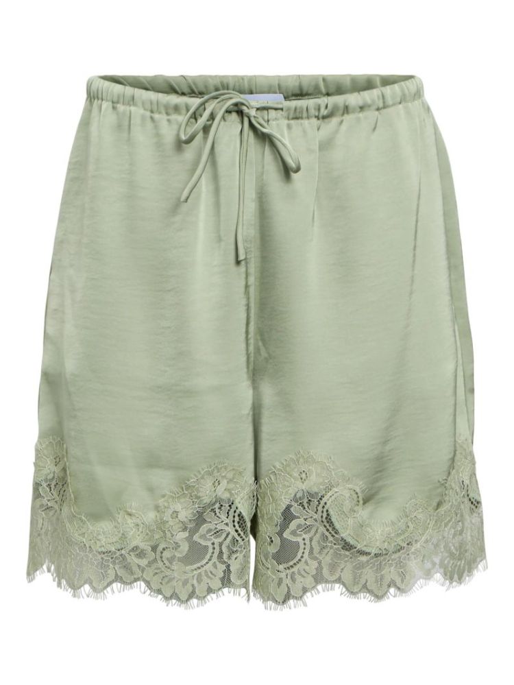 OBJCHILLI HW LACE SHORTS DESERT SAGE