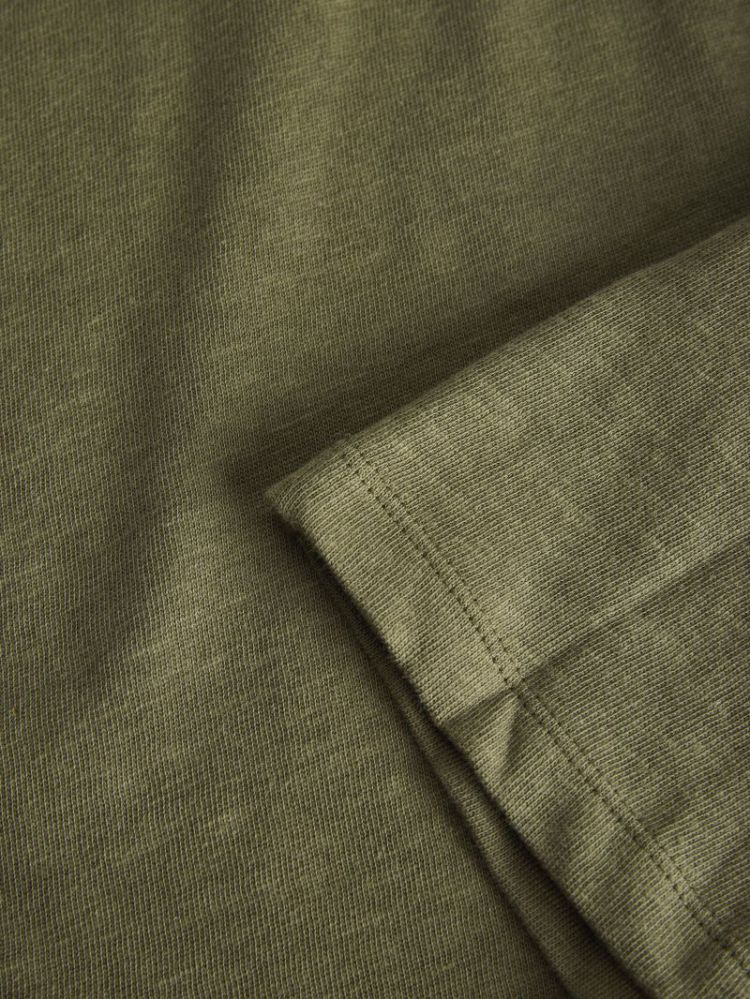 JXBREE SL VNECK TOP BURNT OLIVE  