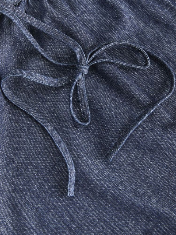 JXMILLE SHORT SL DRESS BLUE DENIM