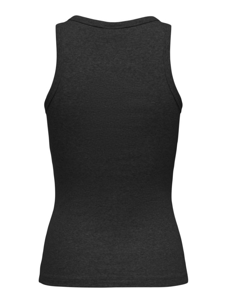 JDYTULLE LIFE PEARL EMB TANK T BLACK