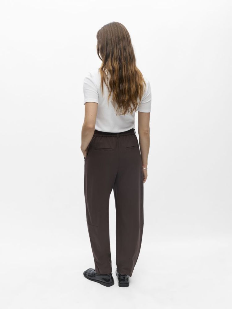 OBJLISA HW ANKLE BARREL PANT N brown  